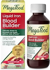 MegaFood Blood Builder Liquid Iron Supplement, Iron Bisglycinate, 7.7 Fl Oz | Clinically Shown to Increase Iron Levels Withou