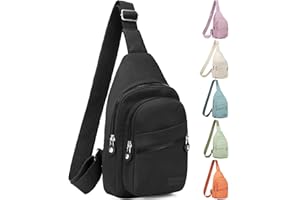 Banelu Small Sling Backpack Crossbody Sling Bag for Women, Chest Bag Daypack Fanny Pack Cross Body Bag for Outdoors Hiking Traveling - Black