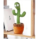 JALde 会说话的仙人掌跳舞摇摆发光玩具男孩女孩礼物电动公仔玩具