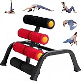 JIMEPFIT Mini Inversion Table for Adults Men Women Seniors Home Gym | 297LB Capacity 8 Foam Massage Rollers Inversion Angle Foldable Compact Storage Improves Spine Alignment for Daily Stretching