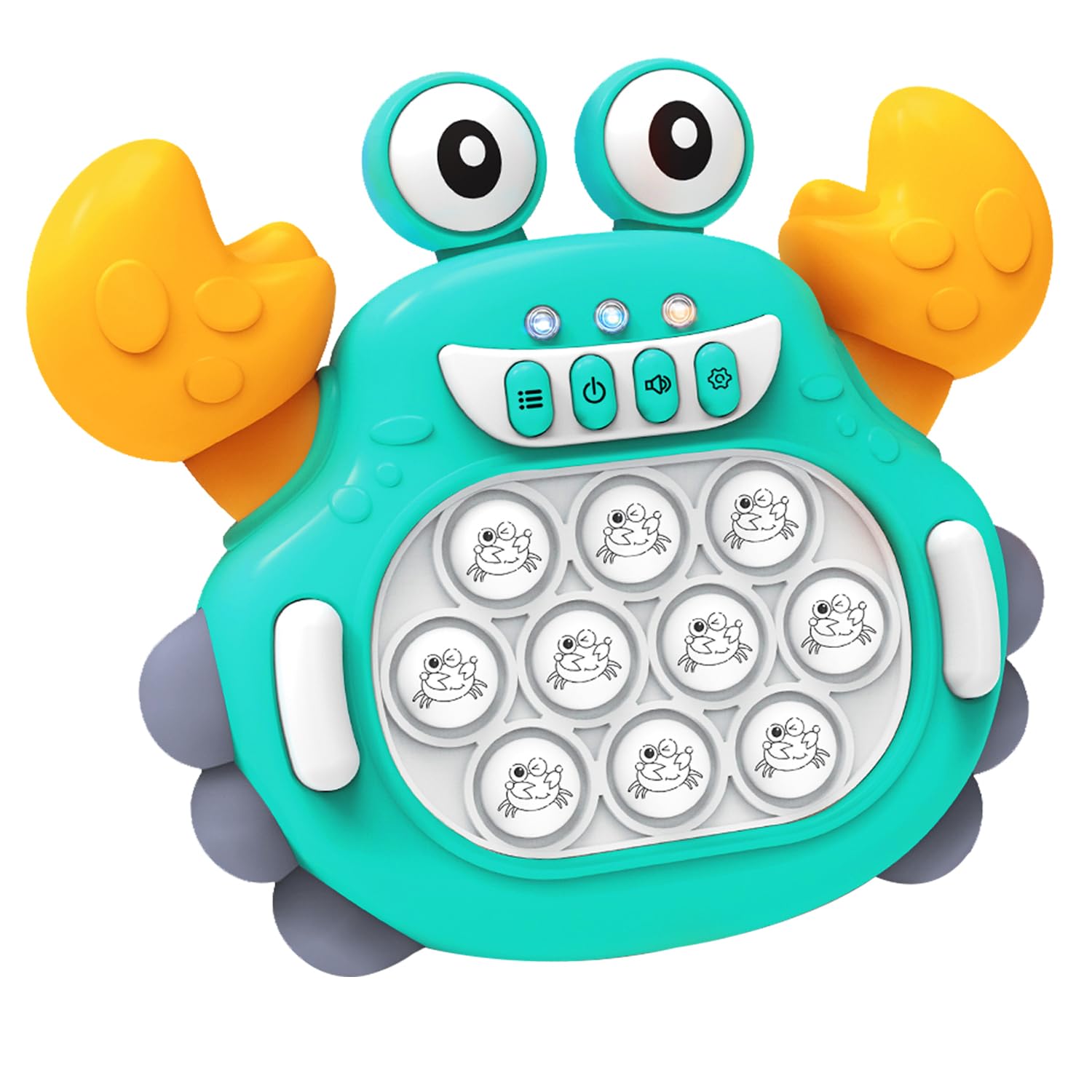 Photo 1 of Upgraded Fast Push Bubble Game with 3 Colors LED Light, Quick Push Pop Game Light Up Fidget Toy, Speed Pushing Game Controller, Stocking Stuffers for Kids 8-12