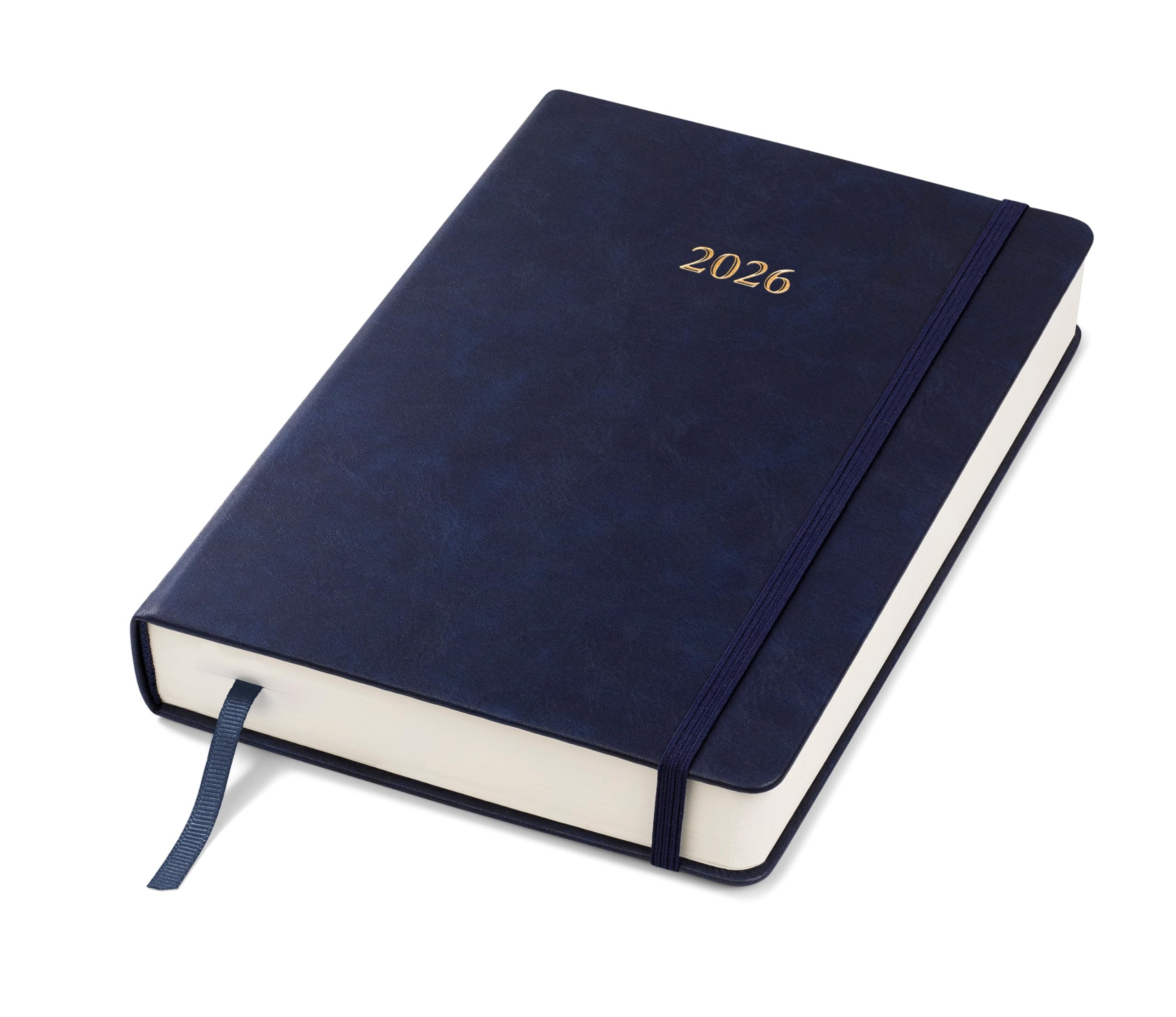 Wykeham's Executive 2026 Daily Journal Planner – UK Public Holidays & Format – Personalisation Available (Royal Blue, A5) — image 1