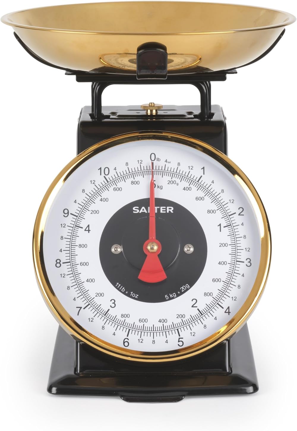 Salter Timeless Mechanical Kitchen Scale 5 kg/11 lb with 1 Litre Bowl