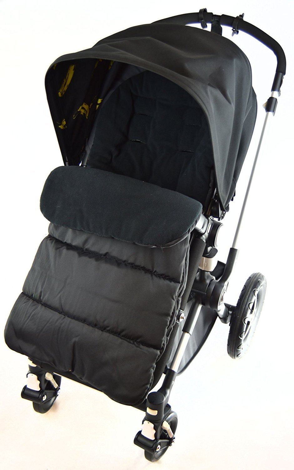 Footmuff/Cosy Toes Compatible with Bugaboo Pushchair Black Jack