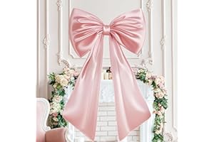 Large Bow, Giant Bow Decoration Satin Ribbon Backdrop Themed Room Accessories, Hanging Wall Decor for Wedding Christmas Decor