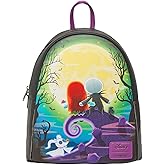 Loungefly The Nightmare Before Christmas Jack & Sally Doll Mini Backpack BLACK NONE