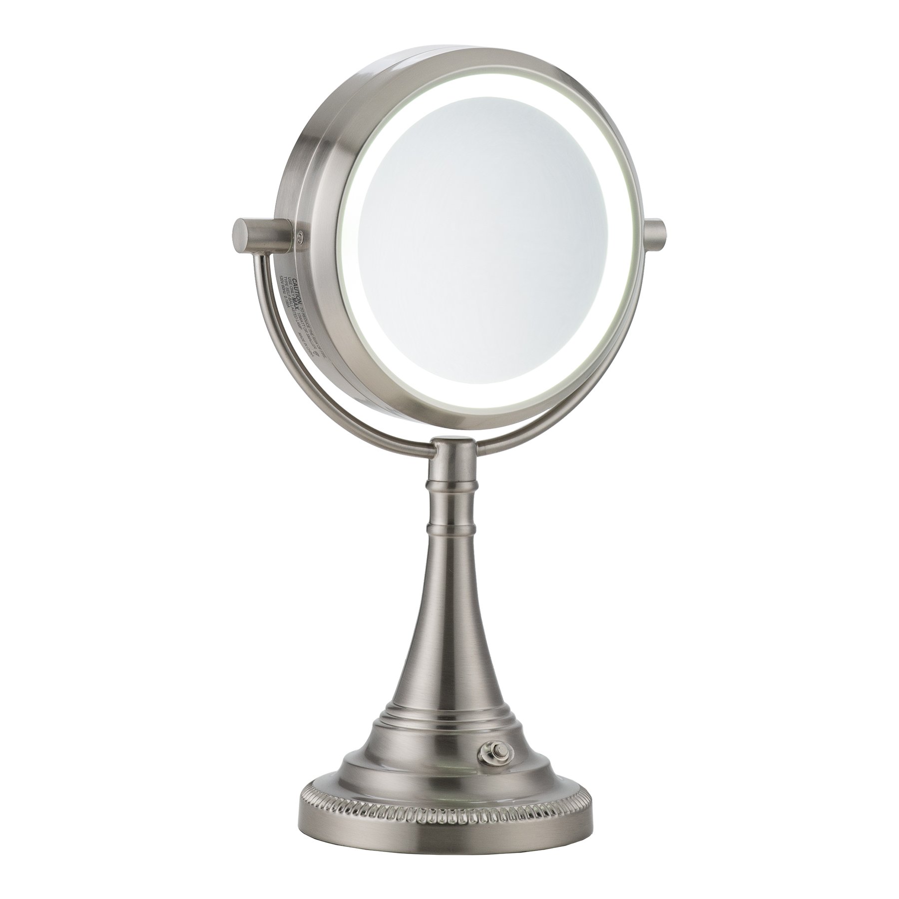 Fancii LED Lighted Travel Makeup Mirror, 1x/10x Magnification