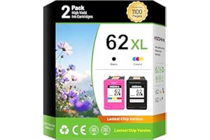 NSDHInk Remanufactured 62XL Ink Cartridge High Yield Combo Pack Replacement for HP Ink 62XL 62 XL for Envy 5540 5640 5660 764