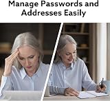 Thboxes Password Book & Address Book with Alphabetical Tabs 128 Pages 7.7x5.5 view 7