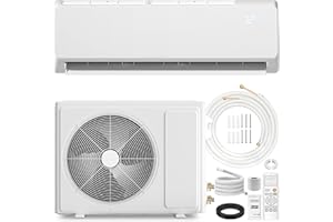 Kol Air 18000 BTU Mini Split Air Conditioner ＆ Heat Pump - 230V Wall Mount Ductless Inverter AC/Heating System - 19 SEER2, Ultra Quiet, Includes 16FT Kit - Cools & Heats 1250 Sq Ft
