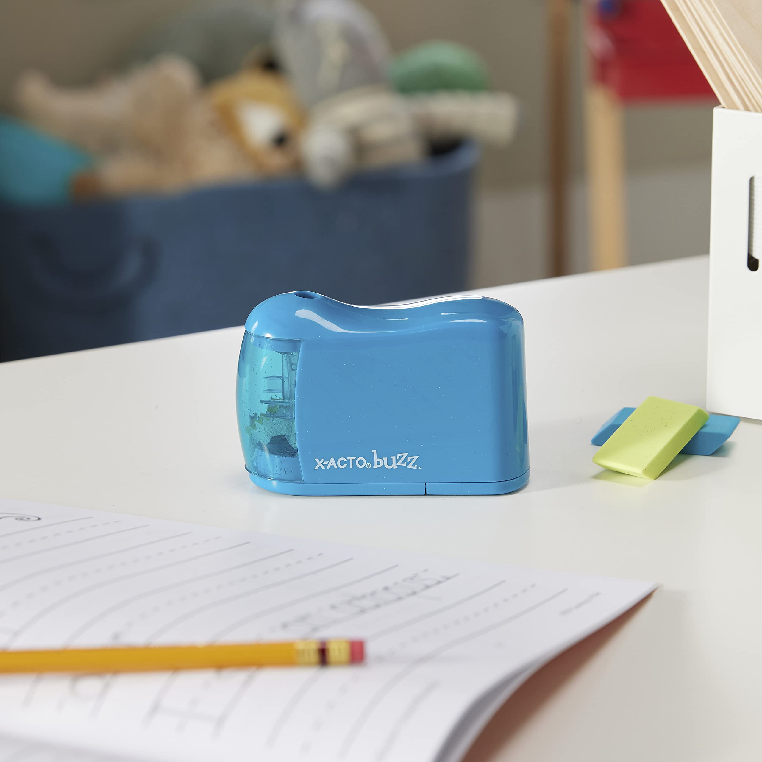 X-ACTO Buzz Battery Pencil Sharpener, Assorted Colors, 1 Count (16758)