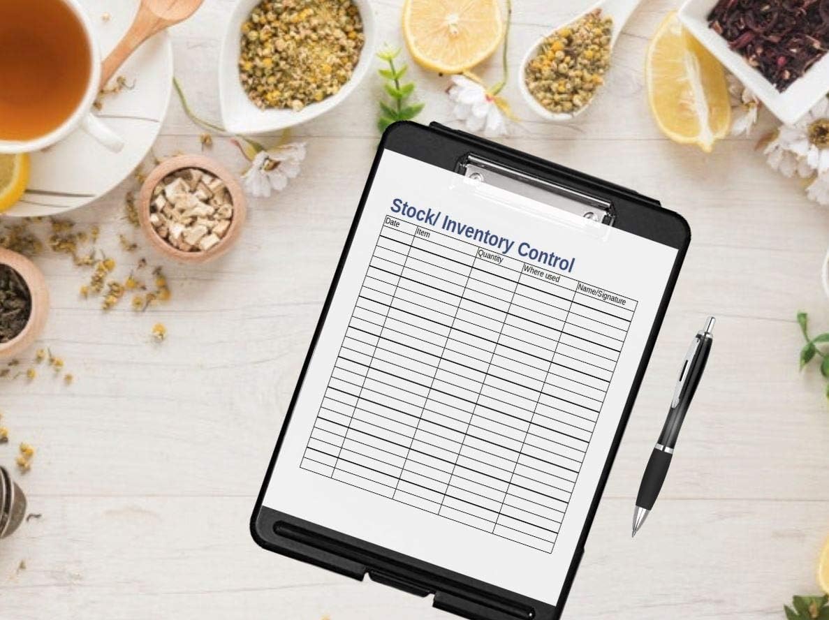 1InTheOffice Plastic Storage Clipboard, Black, Letter Size, (4 Pack) : Office Products