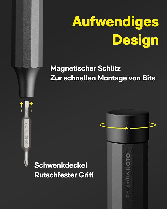 24 in 1 Feinmechaniker Schraubendreher Set, Magnetisch Präzision, Grau