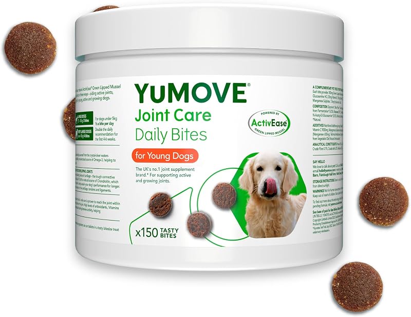 YuMOVE Joint Supplement for Dogs Daily Bites 150 Chews UK Brand