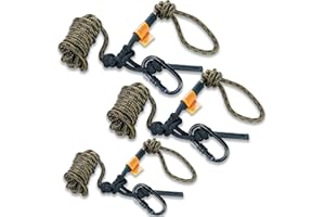Huntury Treestand Safety Rope, Linemans Rope for Hunting, Tree Stand Safety Line, Tree Tether Rope, Life Lines for Tree Stand