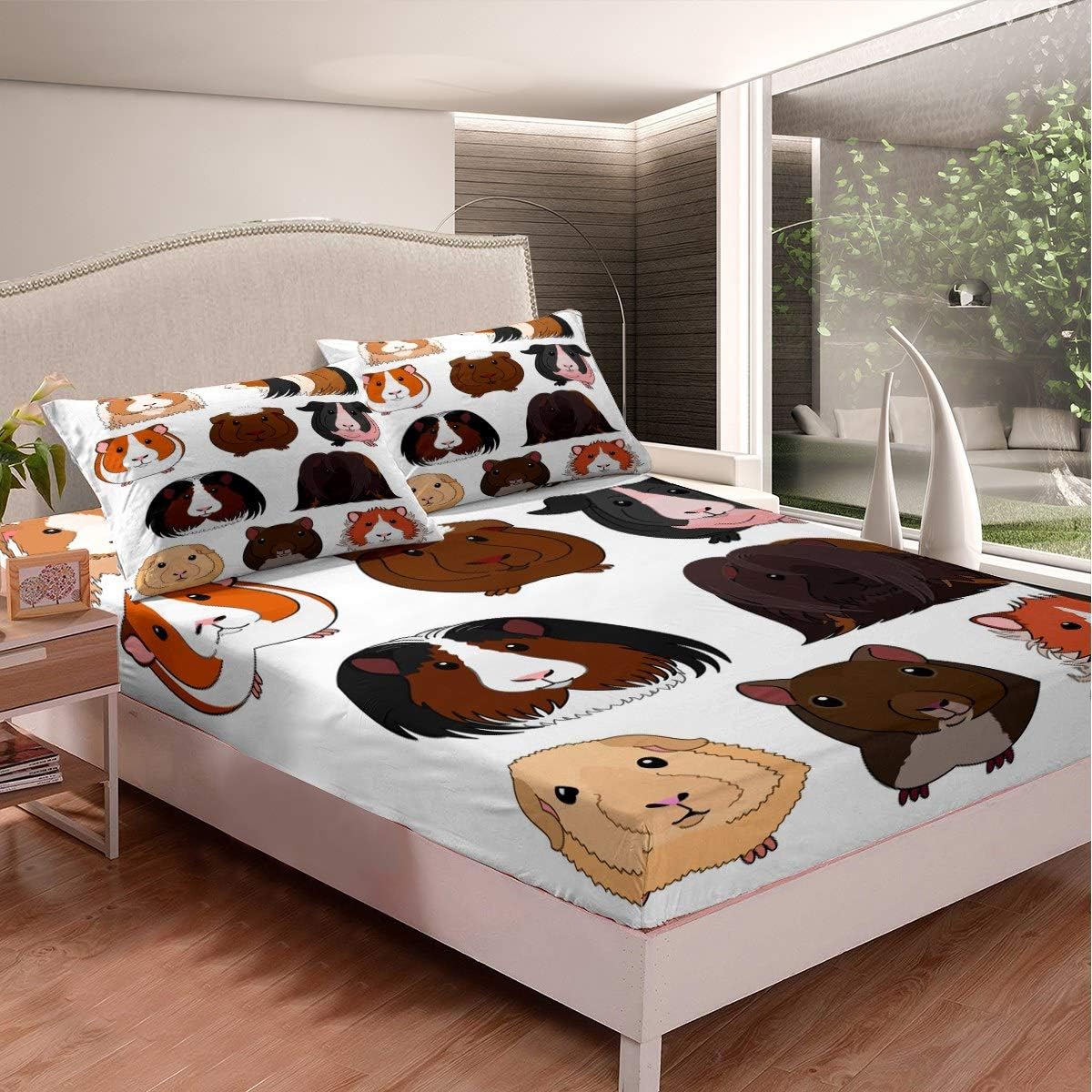 Kids Guinea Pig Bedding Set for Girls Boys