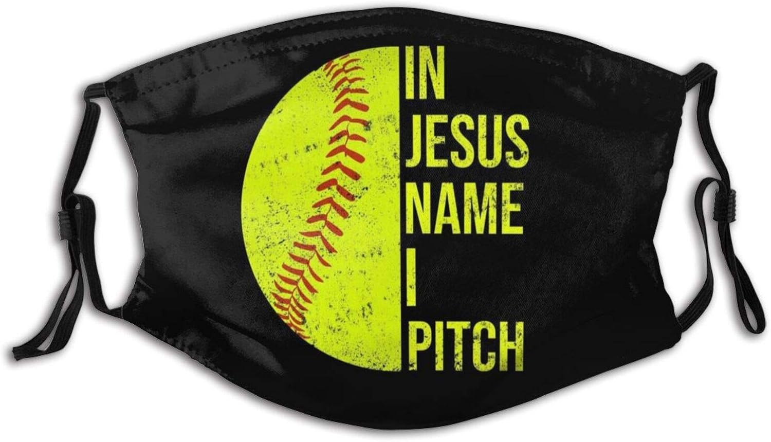 Baseball Softball Girls Youth Face Mask With 2 Filters Adjustable