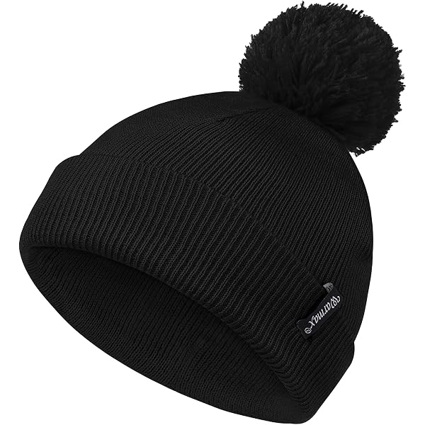 Beechfield B426 Original Beanie Hat With Pom Poms - Blanc (White), One Size, Lined - View #9