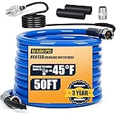 50FT Heated Water Hose for RV,Heated Hose,Anti-freezing Temperature Down to -48°F, Great Rv Accessories for Campers, Livestoc