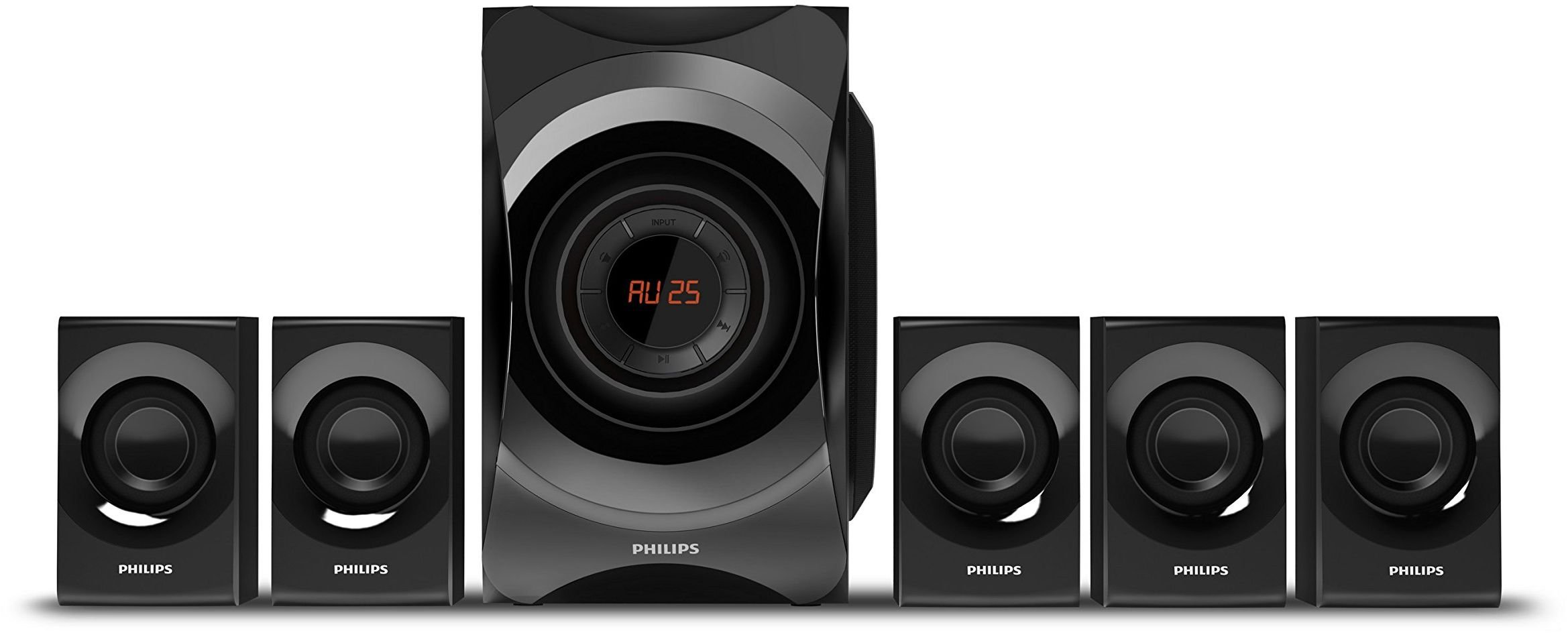 Philips SPA8000B/94 5.1 Channel Multimedia Speakers System (Black) Buy