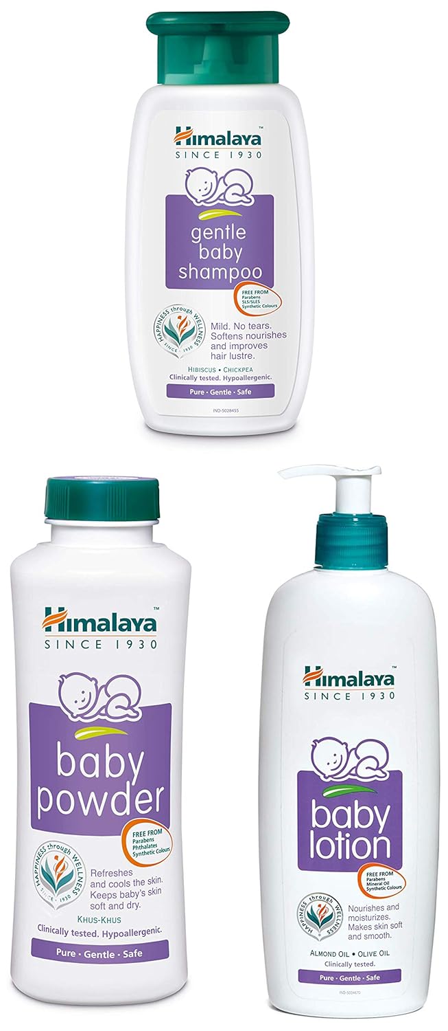 Buy Himalaya Baby Shampoo (400 ml) & Baby Powder (400g) & Herbals Baby