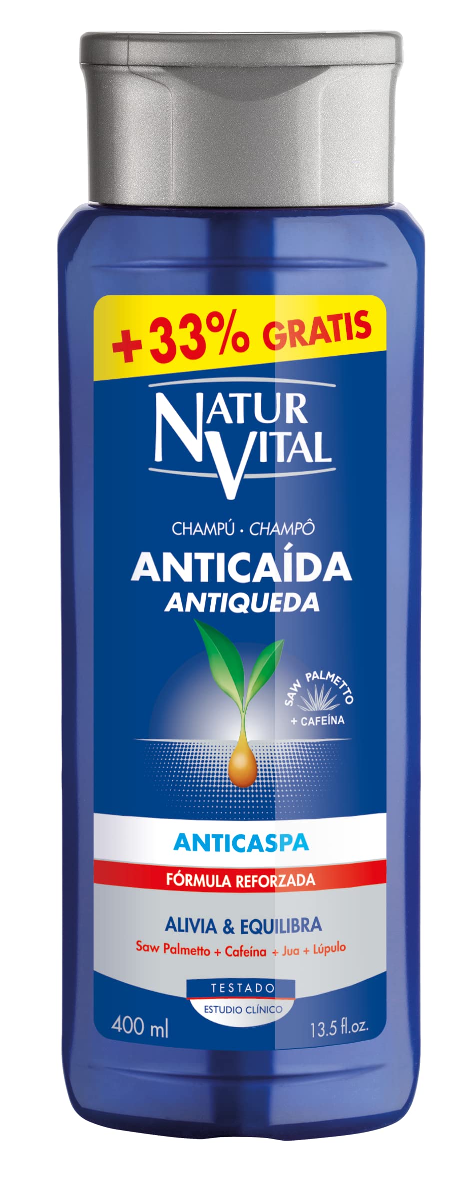 Nature and Life – Anti-Hair-Loss Shampoo – Nourishes the Scalp and Controls Dandruff – 400 ml