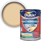 Dulux Weathershield Smooth Masonry Paint County Cream 5L