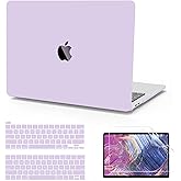 Anban Compatible with MacBook Pro 13 inch Case 2025 2024 2023 M2, 2022-2016 M1 A2338 A2251 A2289 A2159 A1989 A1708 A1706, Plastic Laptop Hard Shell Case +Keyboard Cover +Screen Protector, Purple