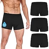 CITURLAN Incontinence Underwear for Men - 100ml Absorbency | Leakproof & Odor-Control | Reusable Washable Bladder Control Boxer Briefs | High-Waist for Night & Active Use [3-Pack] (Black, L)