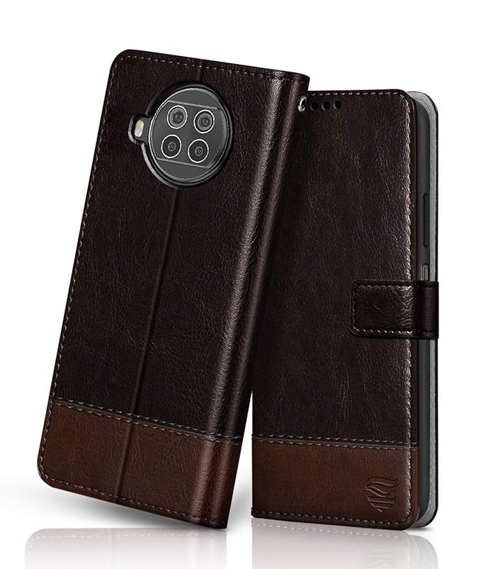 FLIPPED Vegan Leather Mi 10i 5G Flip Case Cover Shock Amazon.in