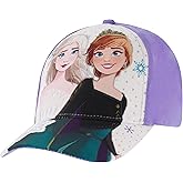 Disney Girls Baseball Cap, Frozen Elsa & Anna Adjustable Toddler 2-4 Or Girl Hats for Kids Ages 4-7