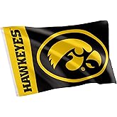 Desert Cactus University of Iowa Flag Hawkeyes Banners 100% Polyester Indoor Outdoor 3x5 feet Flags (Team Name)