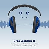 Dr.meter Kids Ear Defenders Noise Cancelling Headphones SNR 27dB Blue view 6