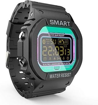 LOKMAT Sports Digital Smart Watch Men Boys Waterproof Bluetooth Smartwatch,Fitness Tracker with Pedometers,Remote Camera,Call/SNS/SMS Reminder for iOS ...