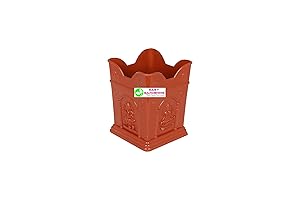Easy Gardening Tulasi / Tulsi Pot (Small) Terracotta Color Planter