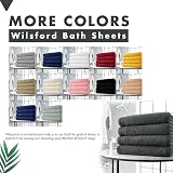 Lions Bath Towels Set of 4 100% Cotton 500 GSM Charcoal 75x135cm view 6