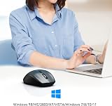 TECKNET Wireless Bluetooth Mouse 3 Devices 4800 DPI Silent Click Grey view 8