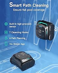 WYBOT C2 Robotic Pool Cleaner, Cordless Pool Vacuum