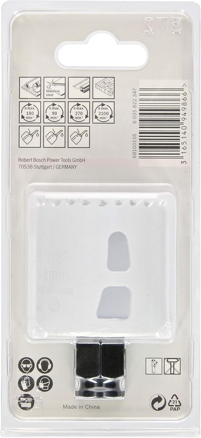 BOSCH Bi-Metal Hole Saw (for Wood and Metals 8% Cobalt Alloy, Progressive Tooth Design, diameter 48 mm, Accessory Drills) - Image 4