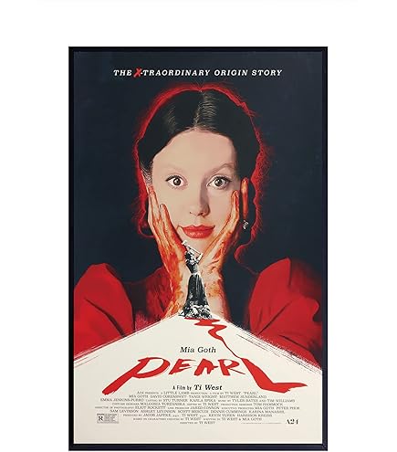 A24公式 パール Pearl シルクスクリーン ポスター Amazon.com: Pearl A24 Movie Poster: Posters & Prints