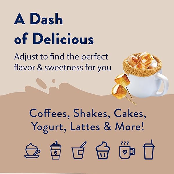 JORDAN’S SKINNY SYRUPS SUGAR FREE COFFEE SYRUP, TOASTED MARSHMALLOW FLAVOR DRINK MIX, ZERO CALORIE FLAVORING FOR CHAI LATTE, PROTEIN SHAKE, FOOD & MORE, GLUTEN FREE, KETO FRIENDLY, 25.4 FL OZ, 1 PACK