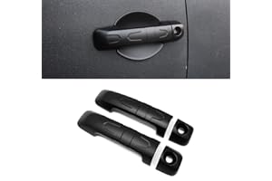 Yipmotiv 4pcs Black Car Exterior Door Handle Cover for Toyota FJ Cruiser XJ10 TRD Off Road 2007 2008-2019 2020 2021 2022, Side Body Door Trim