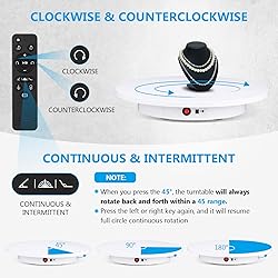 BAOSHISHAN Photography Turntable with Remote