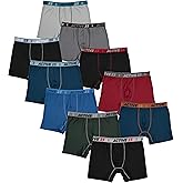 Active 23 Mens Multipack Dry Fit Performance Boxer Briefs for Men, Cooling Moisture Wicking Athletic Support Underwear