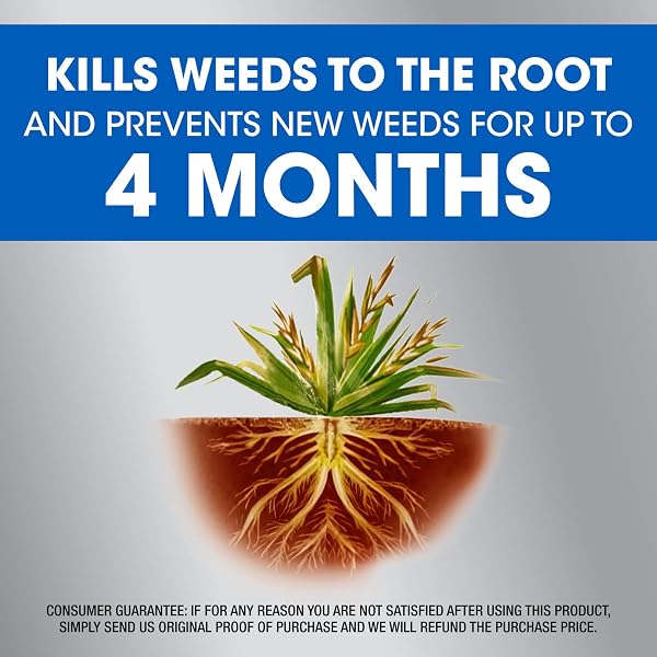 ROUNDUP DUAL ACTION WEED & GRASS KILLER PLUS 4 MONTH PREVENTER REFILL, 1.25 GAL.