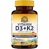 Vitalitown Vitamin D3 K2 Supplement, Vitamin D3