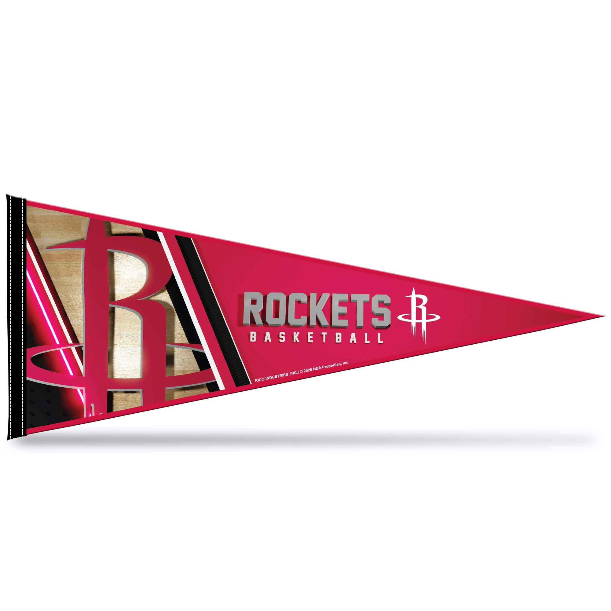 Rico Industries NBA Houston Rockets Soft Felt Pennant, 12 x 30-inches