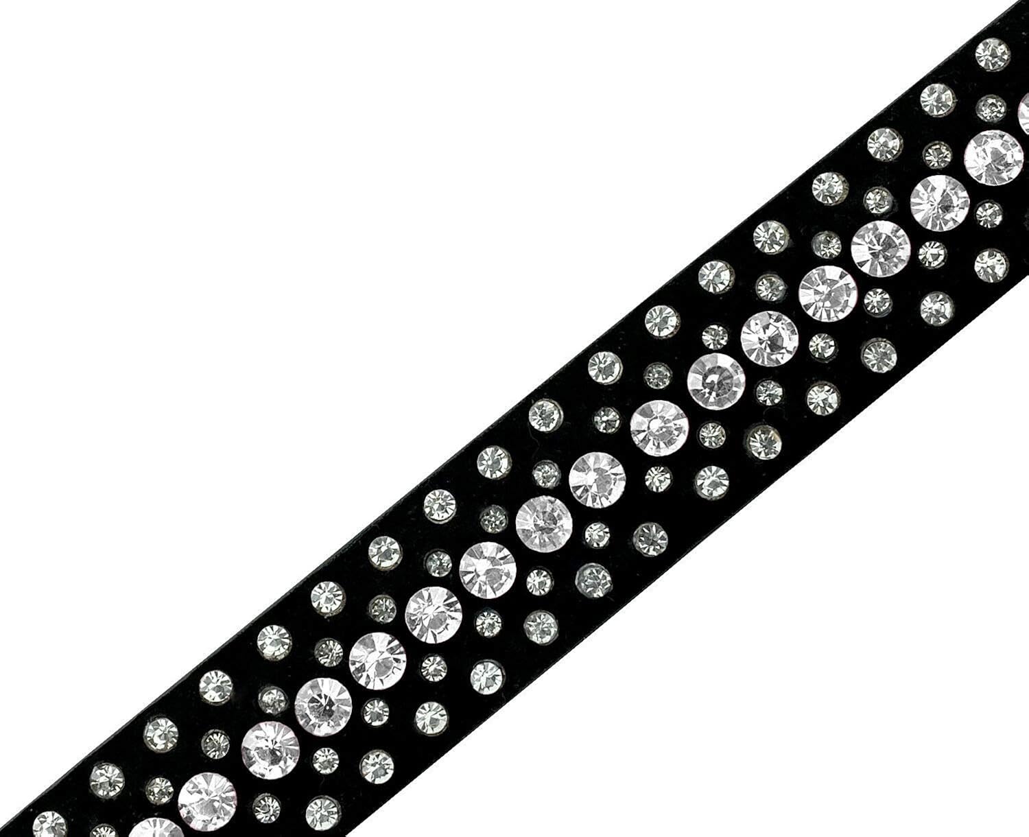 Women Rhinestone Belt Fashion Western Cowgirl Bling Studded Design Suede Leather Belt 1-1/4"(32mm) wide at  Women’s Clothing store