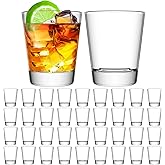 SuproBarware Shot Glass Set of 36 Heavy Base Shot Glass Bulk 1.75 oz/ 50 ml Round Shot Glasses Set for Espresso, Whiskey, Liqueurs and Tequila