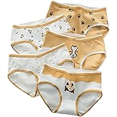 SINMIUANIME Women's Panties Anime Print Underwear Breathable Cotton Brief Sexy Cosplay Lingerie 5-Pack